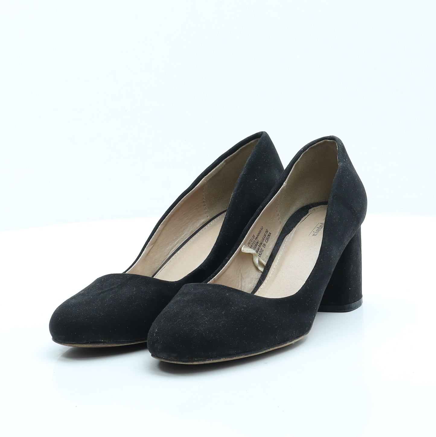 Papaya Womens Black Faux Suede Court Heel UK 5 EUR 38