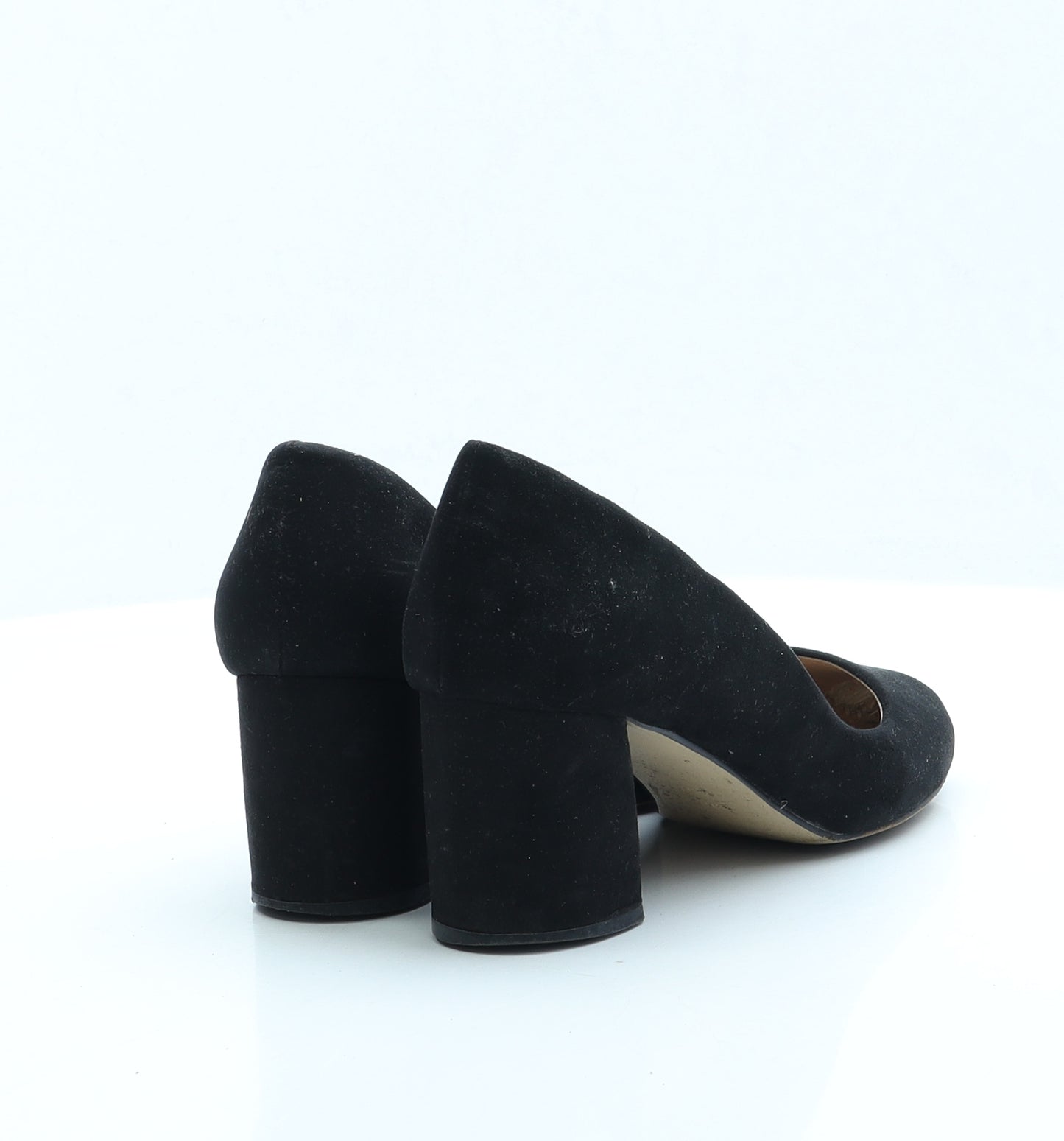 Papaya Womens Black Faux Suede Court Heel UK 5 EUR 38
