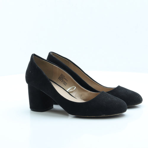 Papaya Womens Black Faux Suede Court Heel UK 5 EUR 38