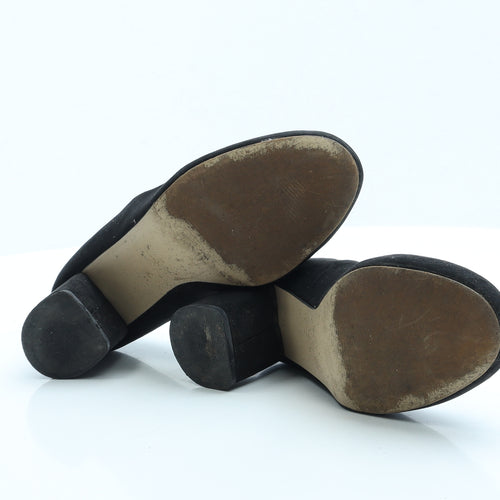 Papaya Womens Black Faux Suede Court Heel UK 5 EUR 38
