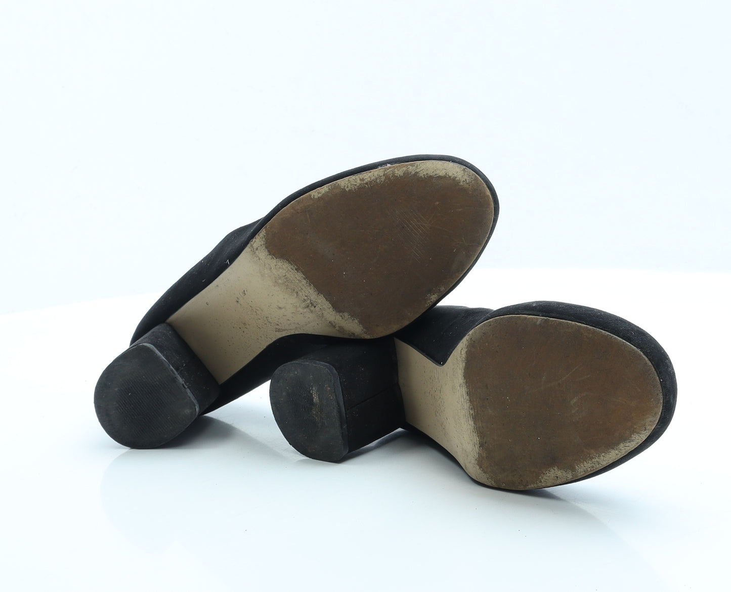 Papaya Womens Black Faux Suede Court Heel UK 5 EUR 38