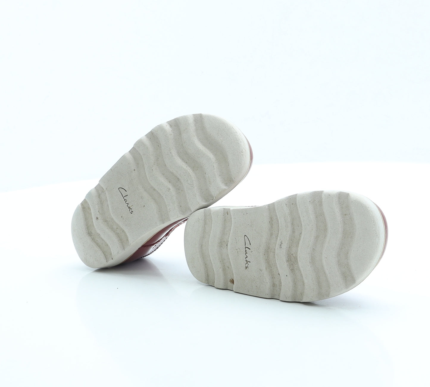 Clarks Girls Pink Vinyl Mary Jane Flat UK 8.5