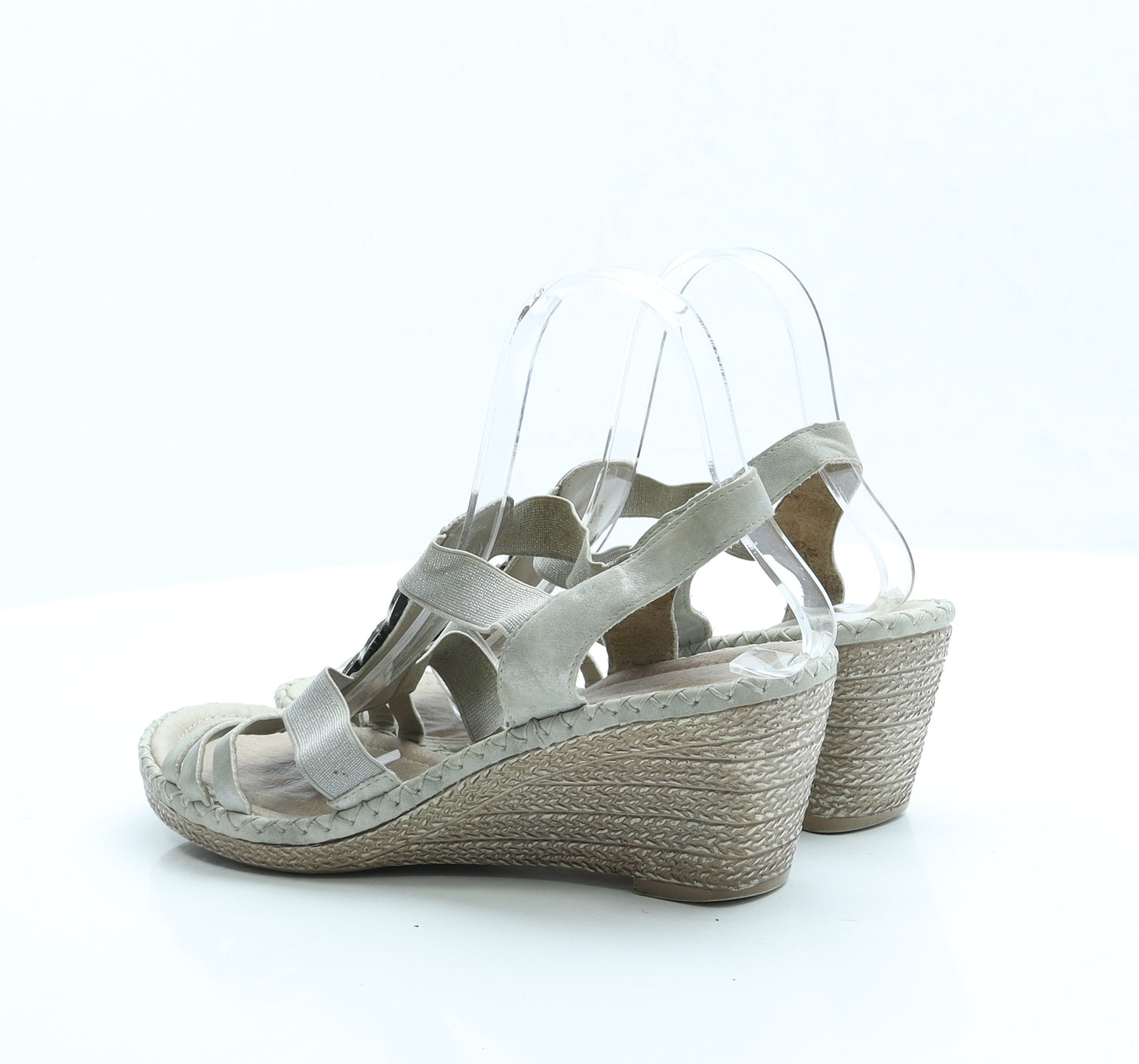 Remonte Womens Grey Polyester Slingback Flat UK 7 EUR 40