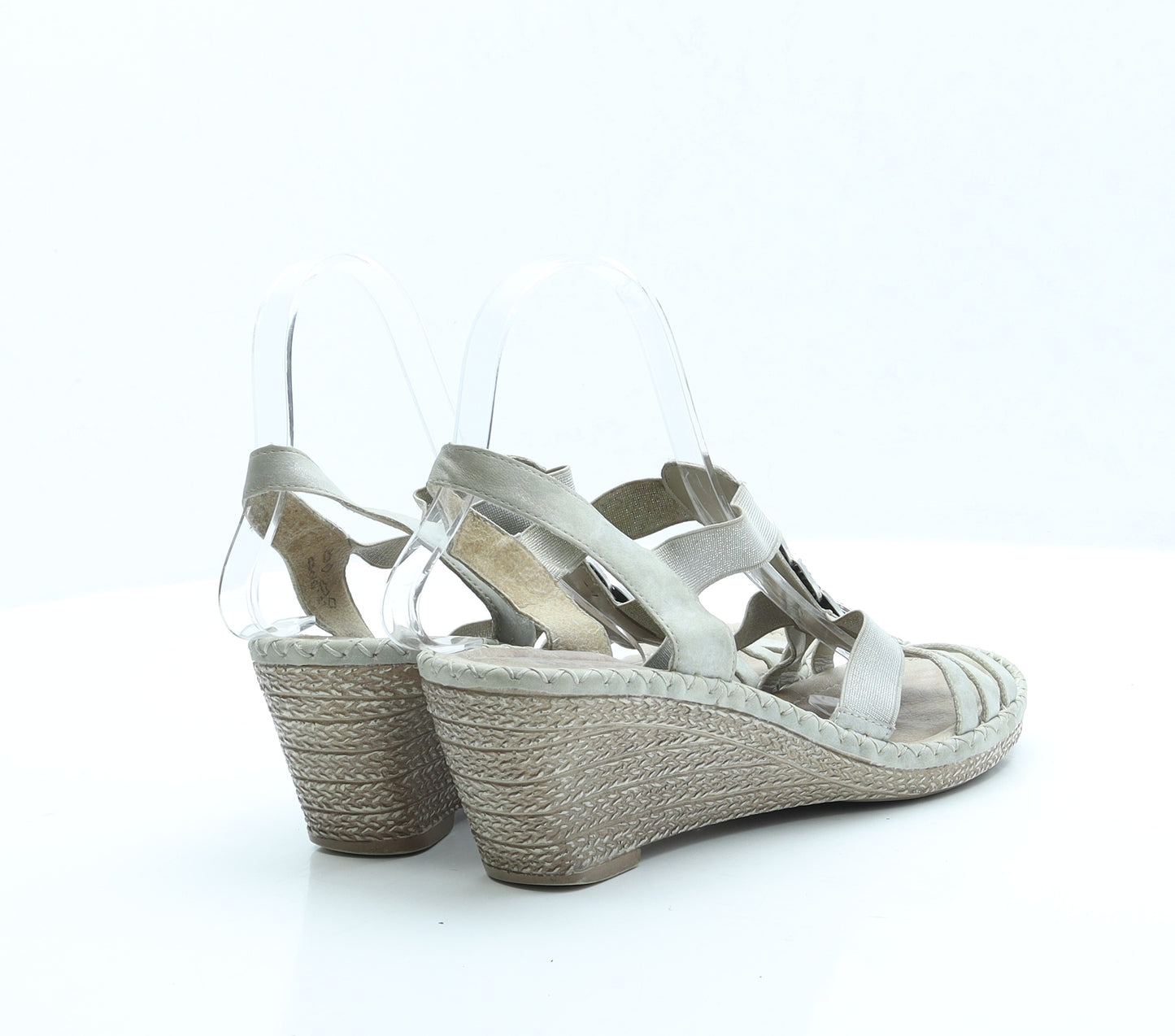 Remonte Womens Grey Polyester Slingback Flat UK 7 EUR 40