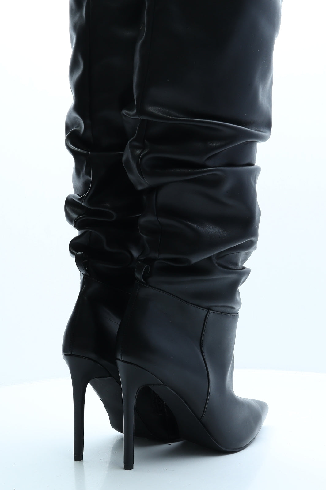 Simmi Womens Black Faux Leather Bootie Boot UK 9 EUR 42