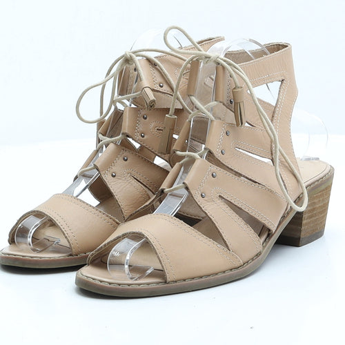 Indigo Collection Womens Brown Faux Leather Strappy Sandal UK 5.5 EUR 38.5