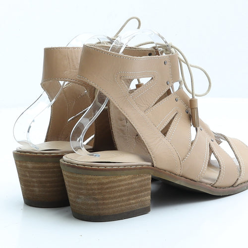 Indigo Collection Womens Brown Faux Leather Strappy Sandal UK 5.5 EUR 38.5