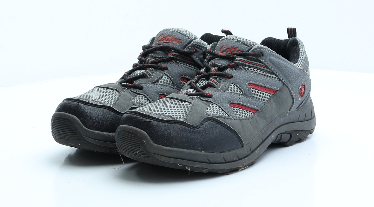 Cotton Traders Mens Grey Polyester Trainer UK 6 EUR 39