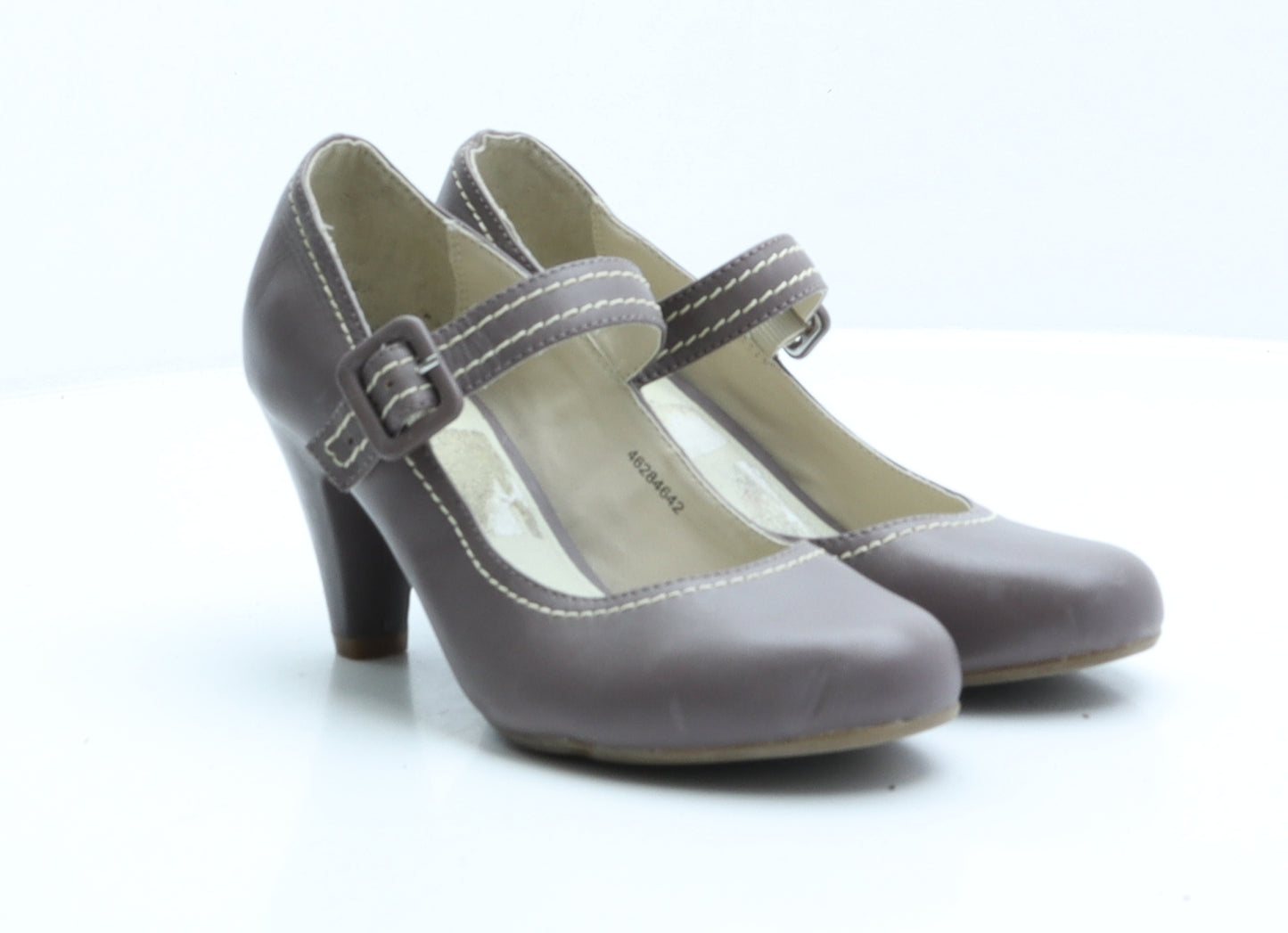 Clarks Womens Purple Faux Leather Strappy Heel UK 4.5 EUR 37.5