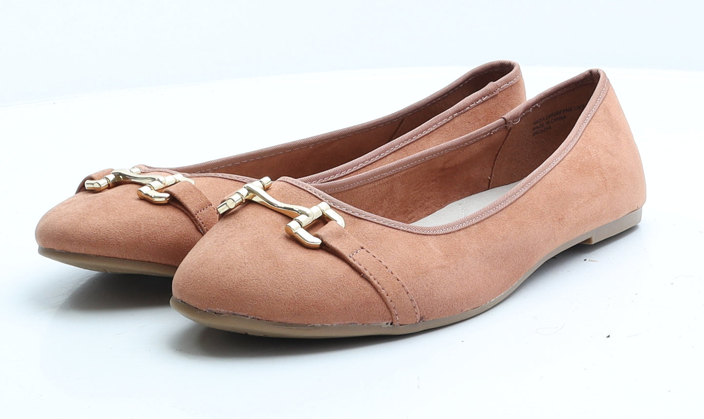 Evans Womens Brown Faux Suede Ballet Flat UK 9 EUR 42