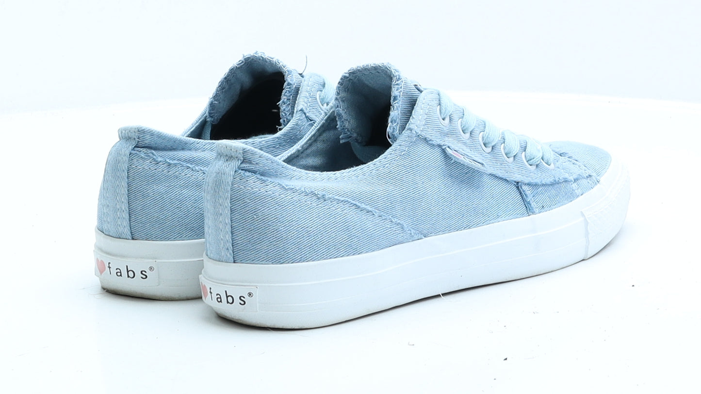 Fabs Womens Blue Polyester Trainer UK 5 EUR 38