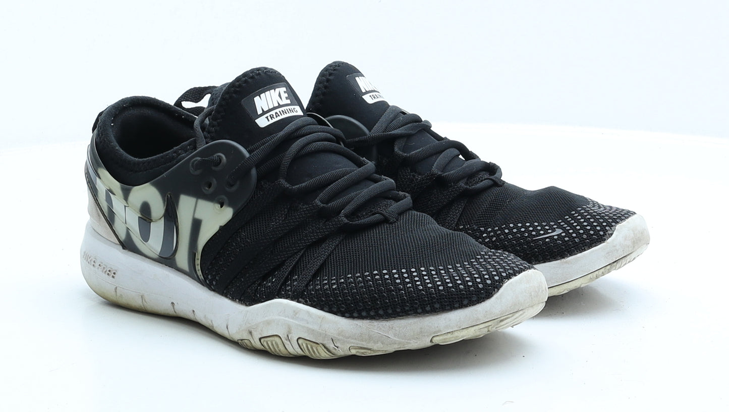 Nike Womens Black Polyester Trainer UK 5.5 EUR 38