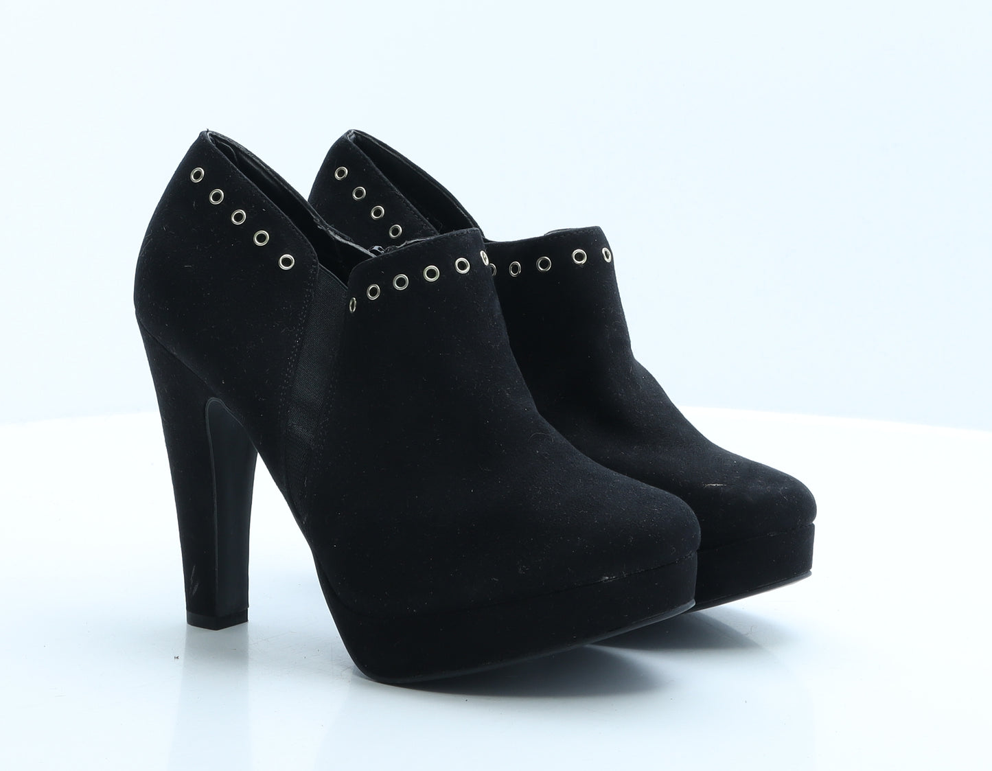 New Look Womens Black Polyester Bootie Boot UK 7 EUR 40