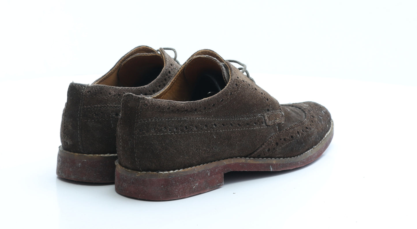 NEXT Mens Brown Leather Brogue Dress UK 6.5 EUR 40