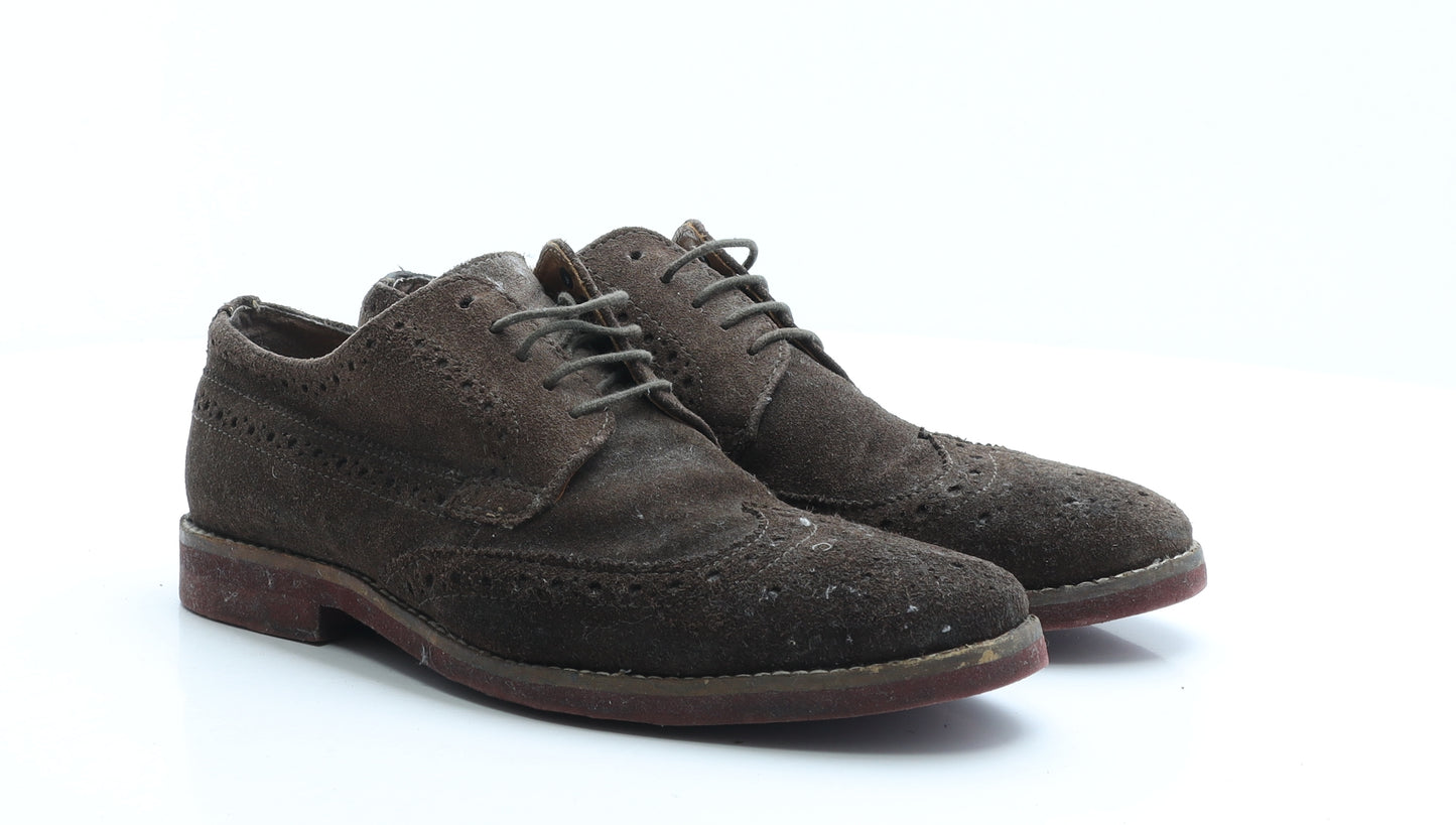 NEXT Mens Brown Leather Brogue Dress UK 6.5 EUR 40