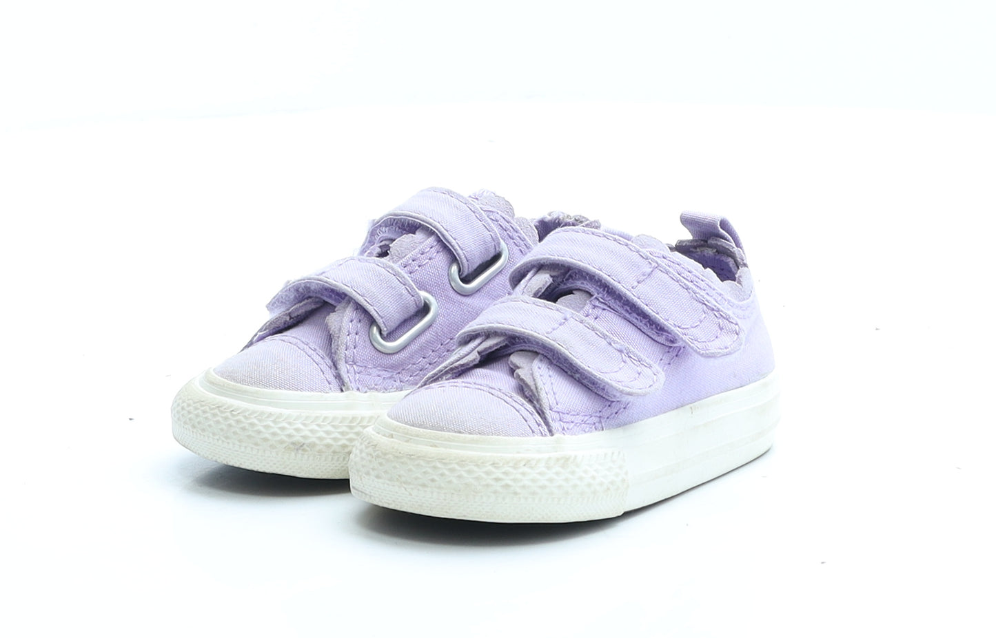 Converse Girls Purple Fabric Trainer UK 3 EUR 19