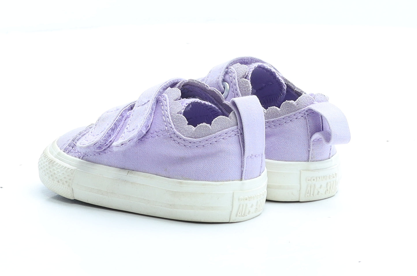 Converse Girls Purple Fabric Trainer UK 3 EUR 19