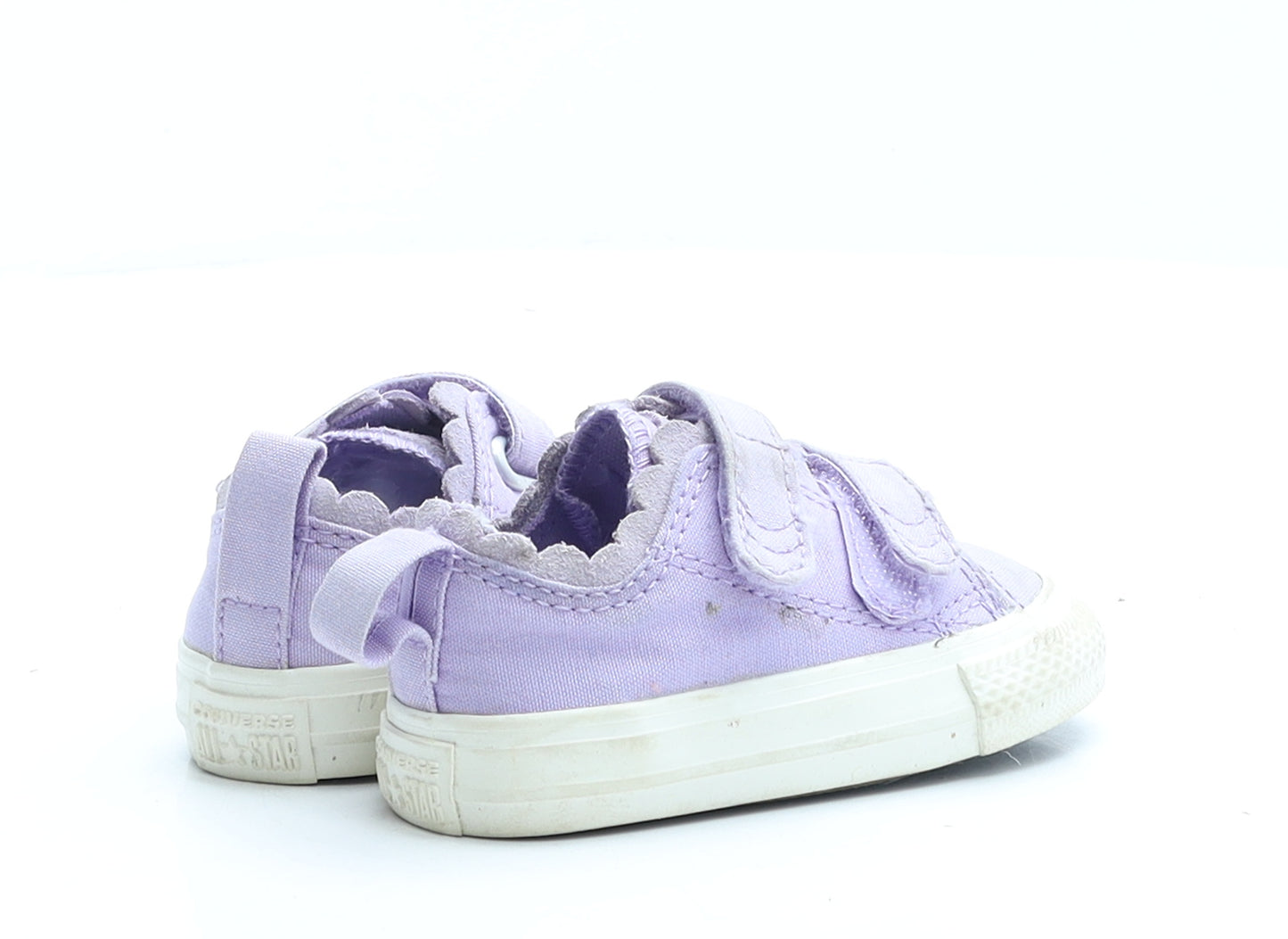 Converse Girls Purple Fabric Trainer UK 3 EUR 19