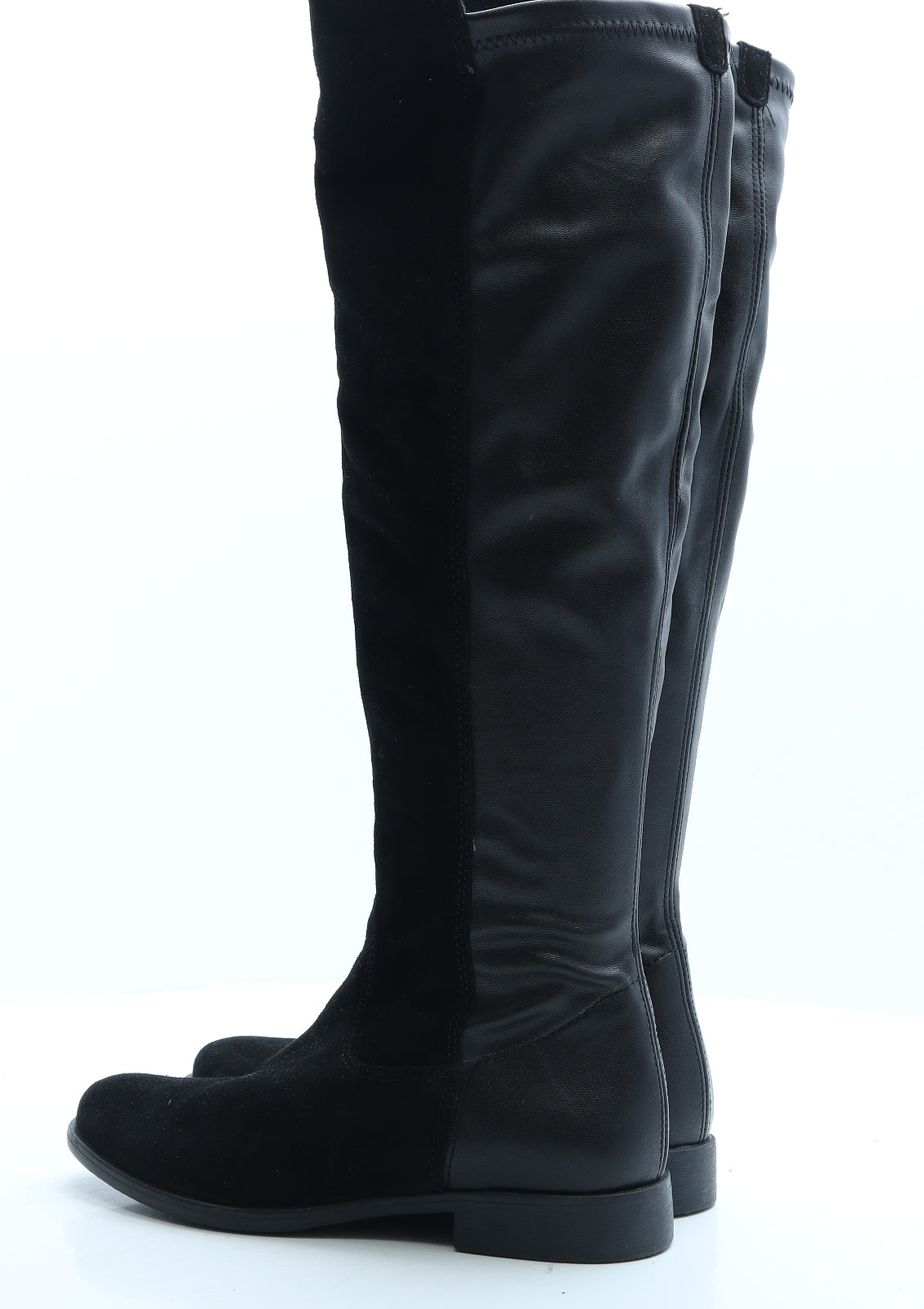 Tamaris Womens Black Faux Leather Slip On Boot UK 2 EUR 38