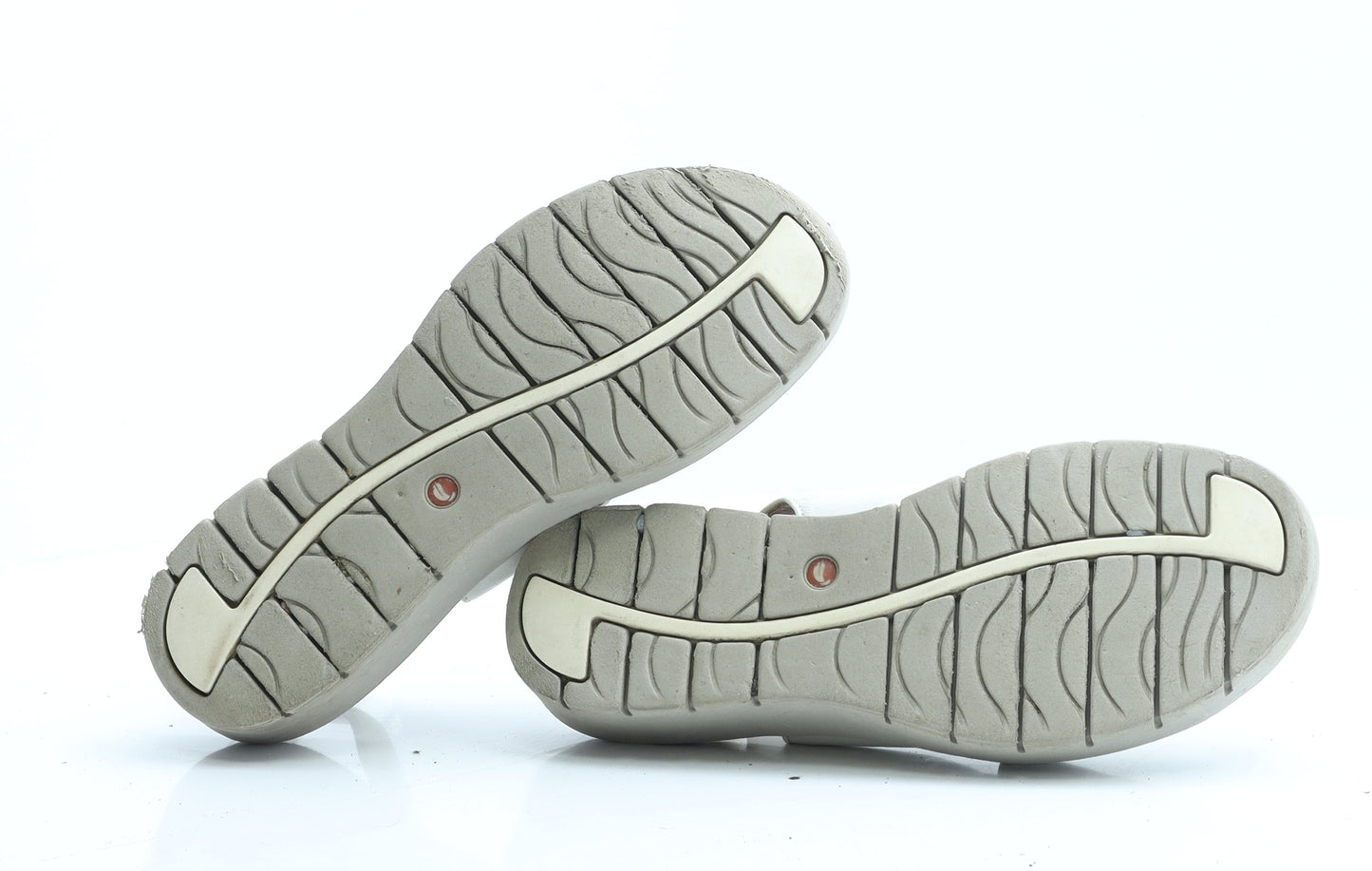Cushion Walk Womens Ivory Faux Leather Strappy Sandal UK 6 EUR 39.5