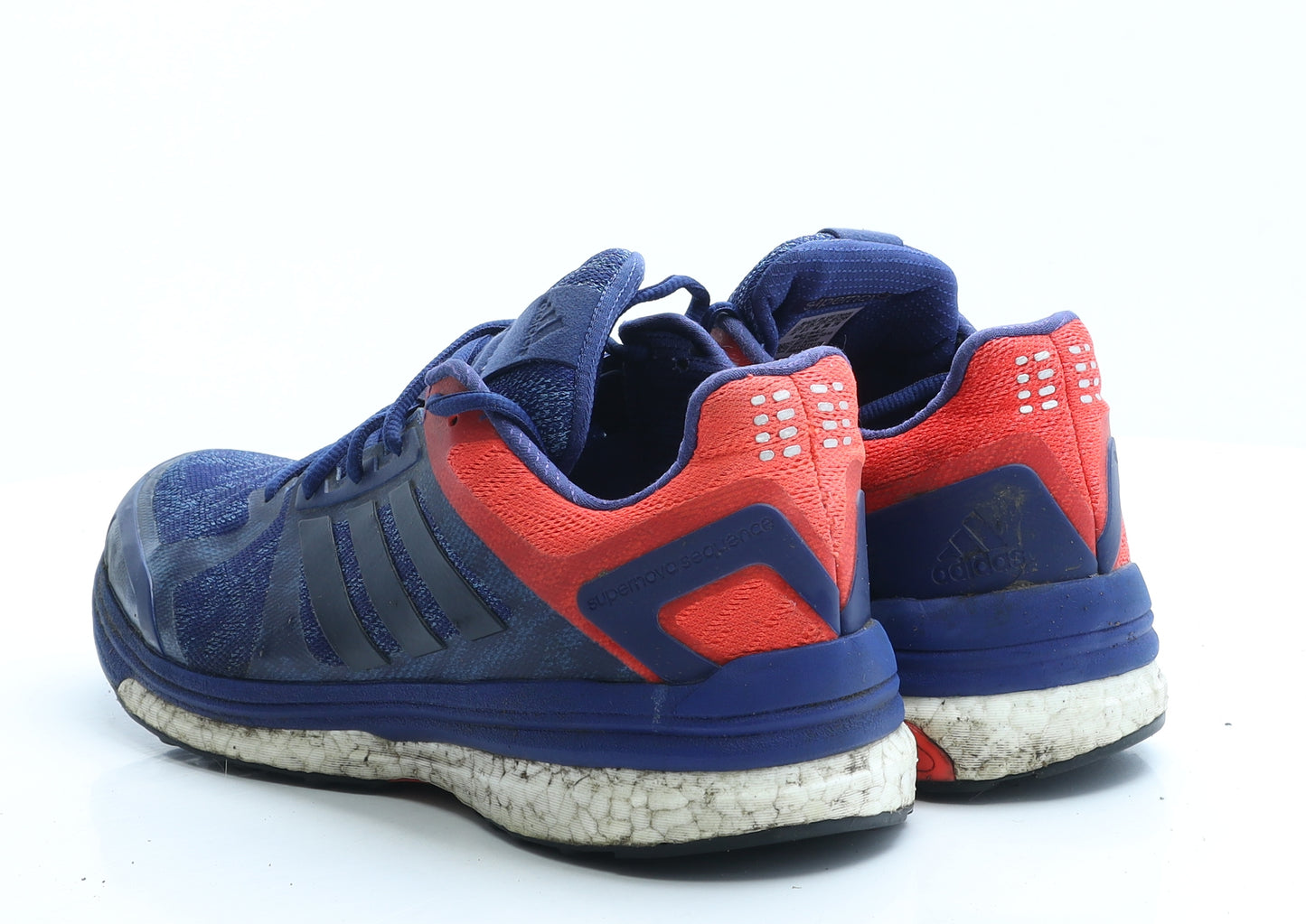 adidas Mens Blue Colourblock Polyester Trainer UK 9.5 EUR 44 - Supernova sequence