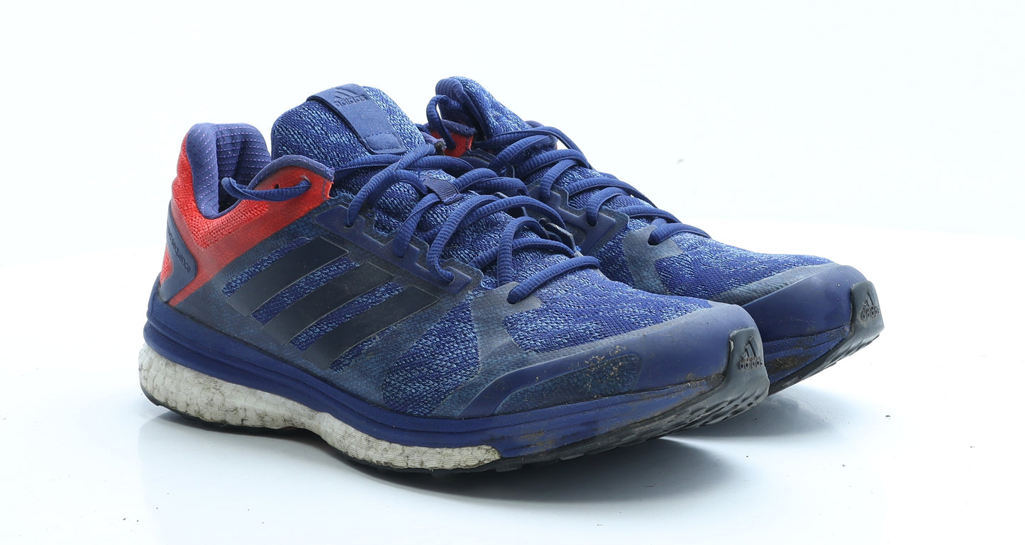 adidas Mens Blue Colourblock Polyester Trainer UK 9.5 EUR 44 - Supernova sequence