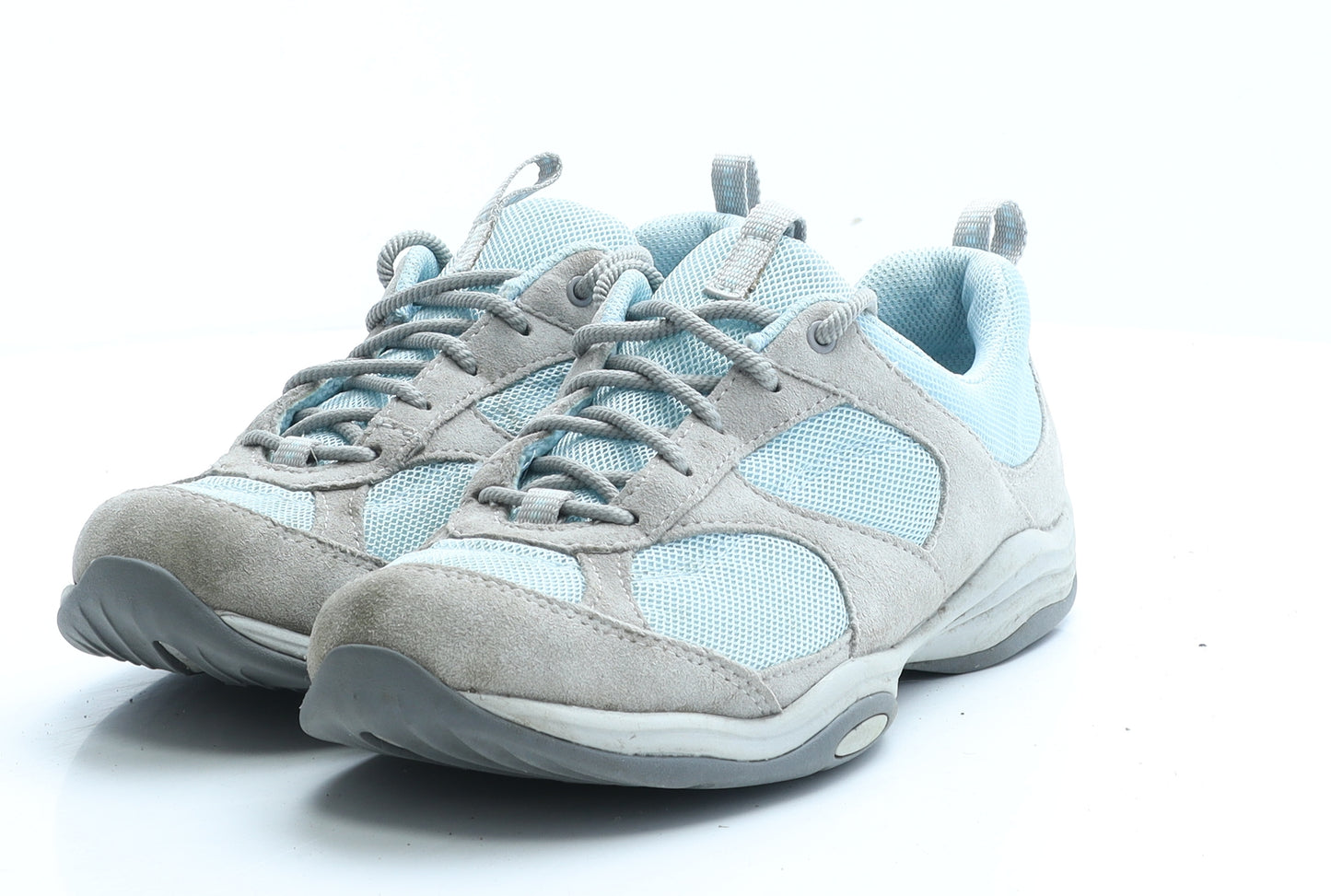 Clarks Womens Blue Polyester Trainer UK 6 EUR 39.5