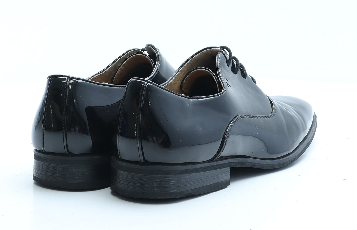 Goor Mens Black Vinyl Oxford Dress UK 8 EUR 41
