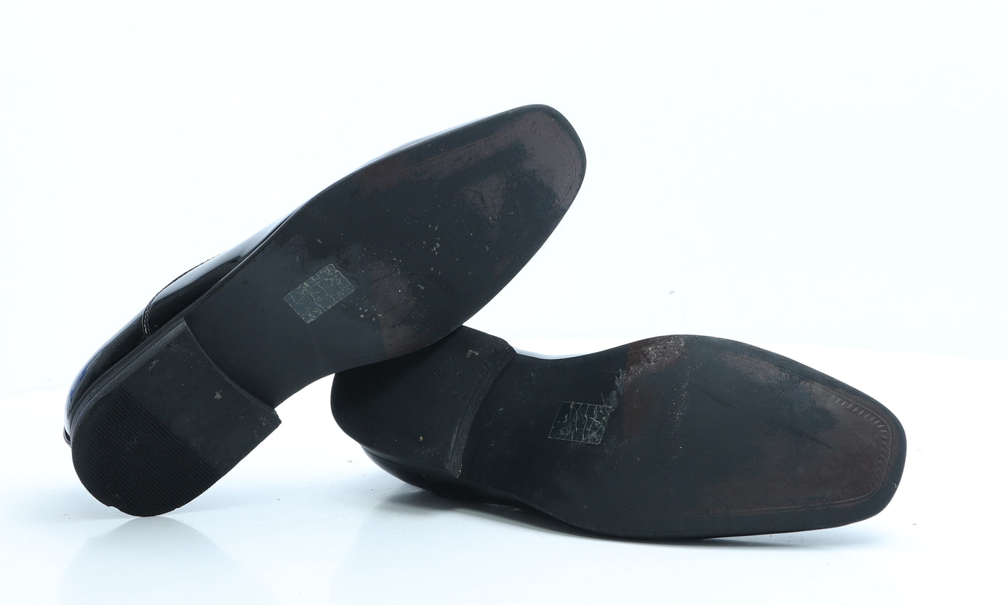 Goor Mens Black Vinyl Oxford Dress UK 8 EUR 41