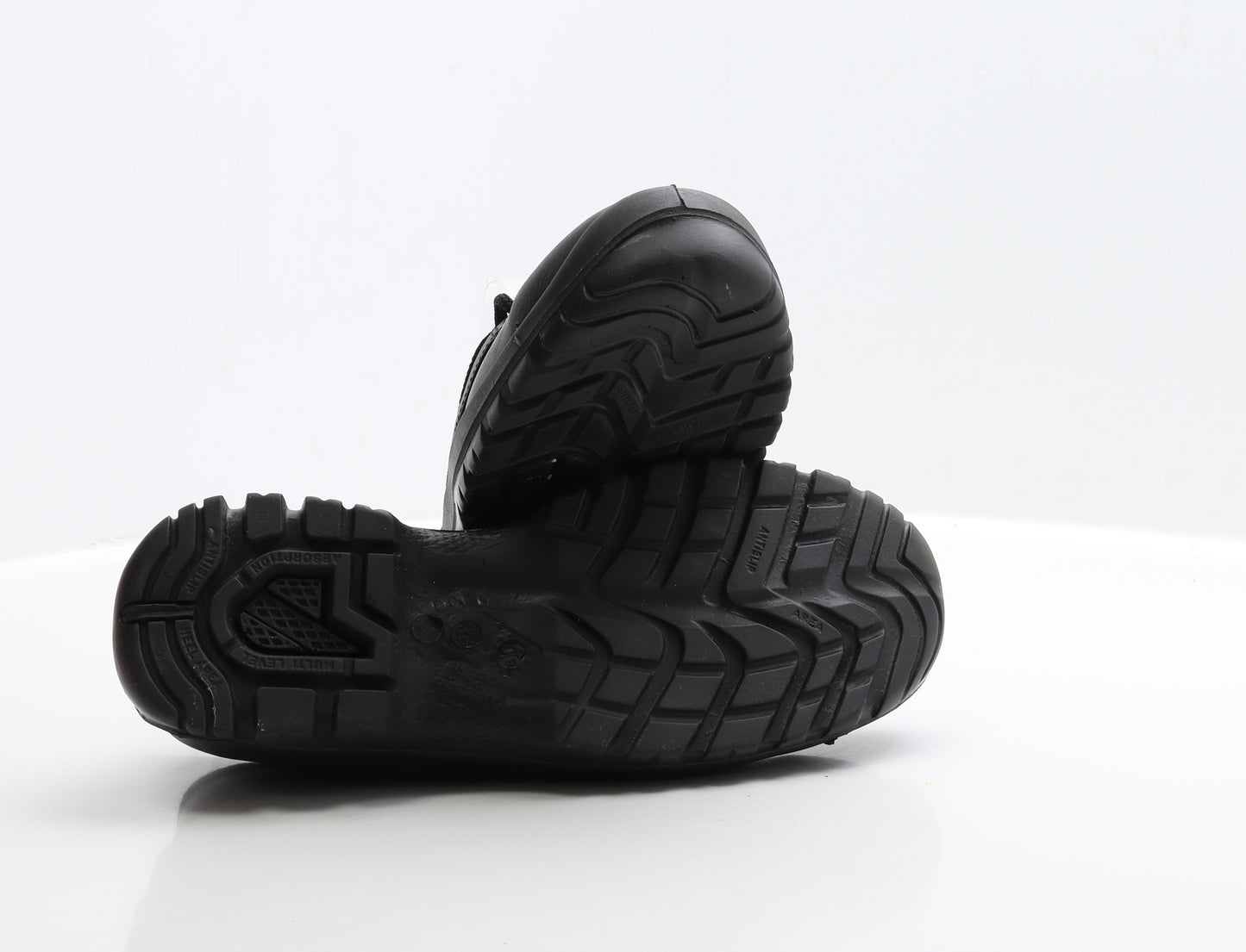 Sole Mate Womens Black Leather Boat Shoe Flat UK 5 EUR 38 - Unisex