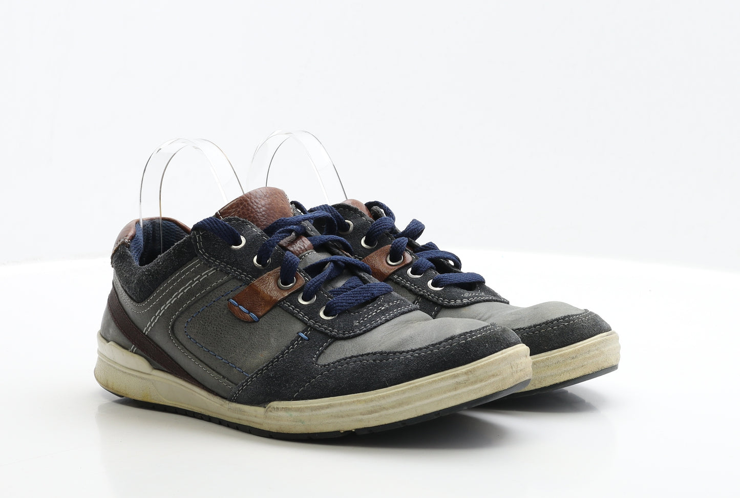 Pavers Mens Blue Polyester Trainer UK 8 EUR 42