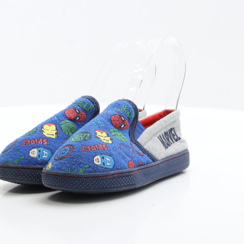 Marvel Boys Blue Polyester Slider Slipper UK 11 EUR 29