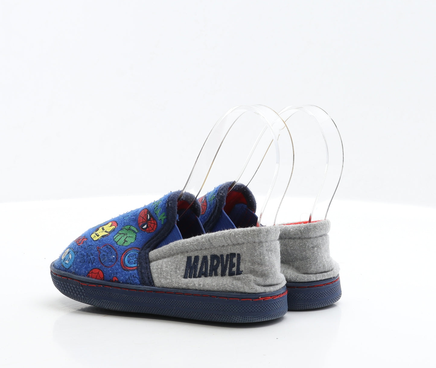 Marvel Boys Blue Polyester Slider Slipper UK 11 EUR 29
