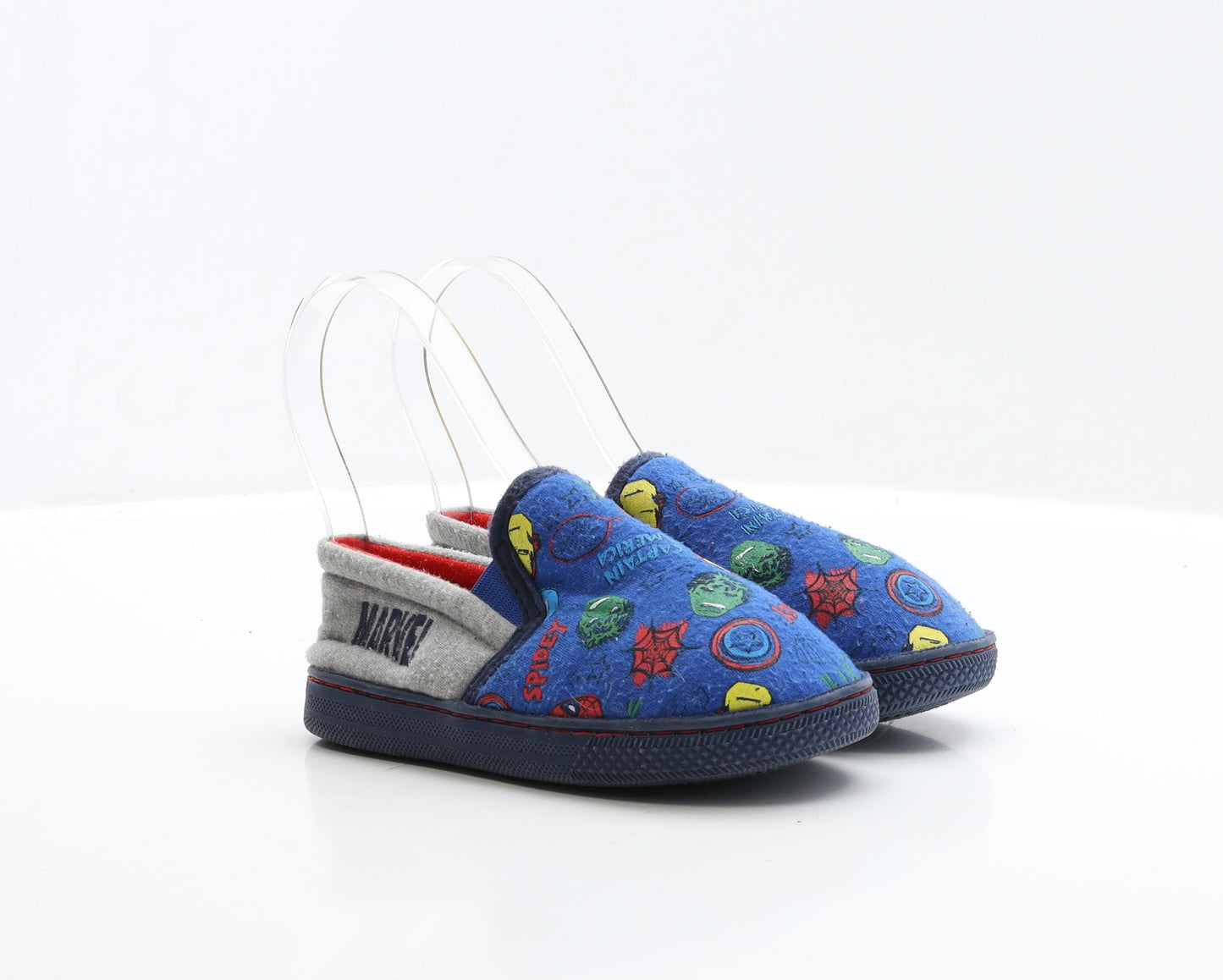 Marvel Boys Blue Polyester Slider Slipper UK 11 EUR 29