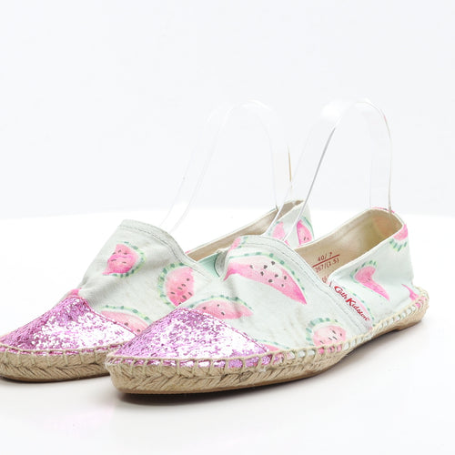 Cath Kidston Womens Green Fabric Flat UK 7 EUR 40