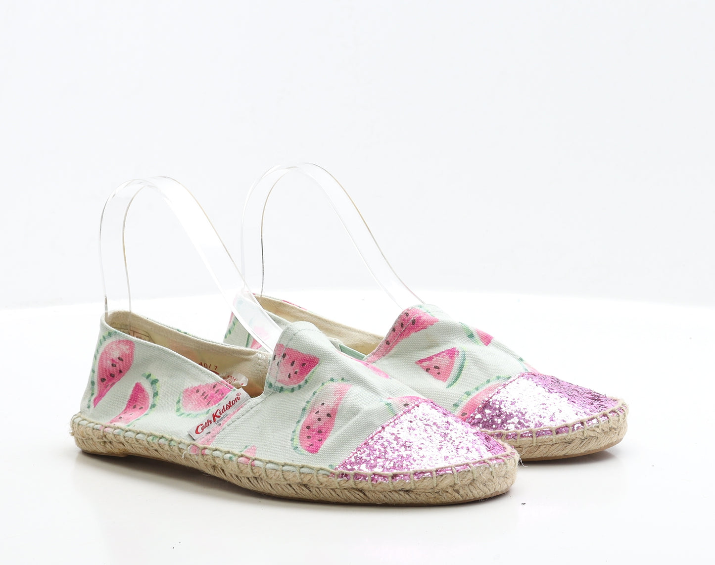 Cath Kidston Womens Green Fabric Flat UK 7 EUR 40