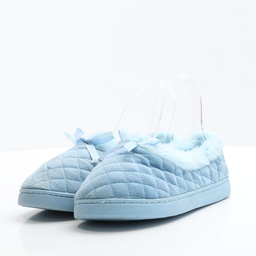 Shore shoes Womens Blue Polyester Slip On Slipper UK 38