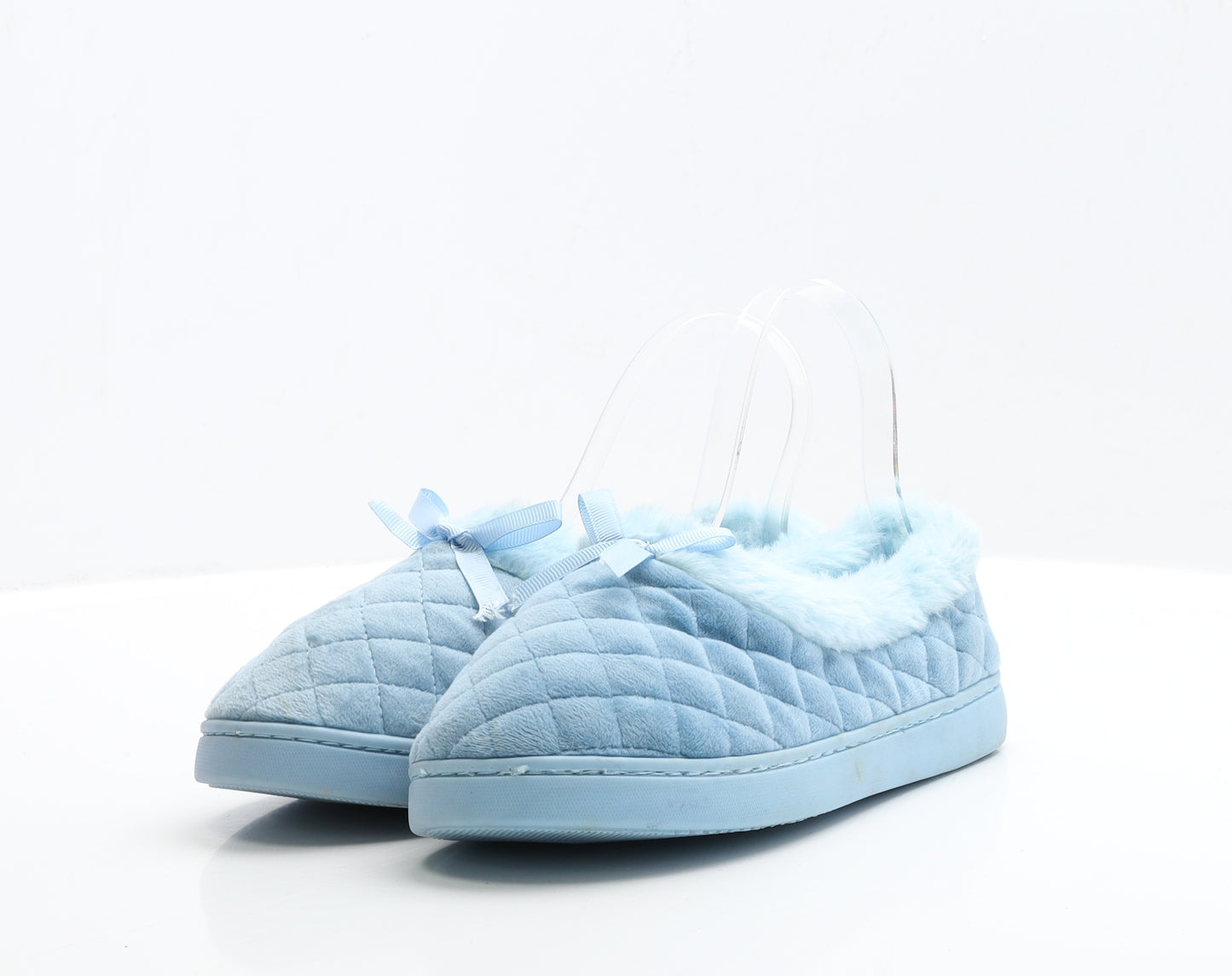 Shore shoes Womens Blue Polyester Slip On Slipper UK 38