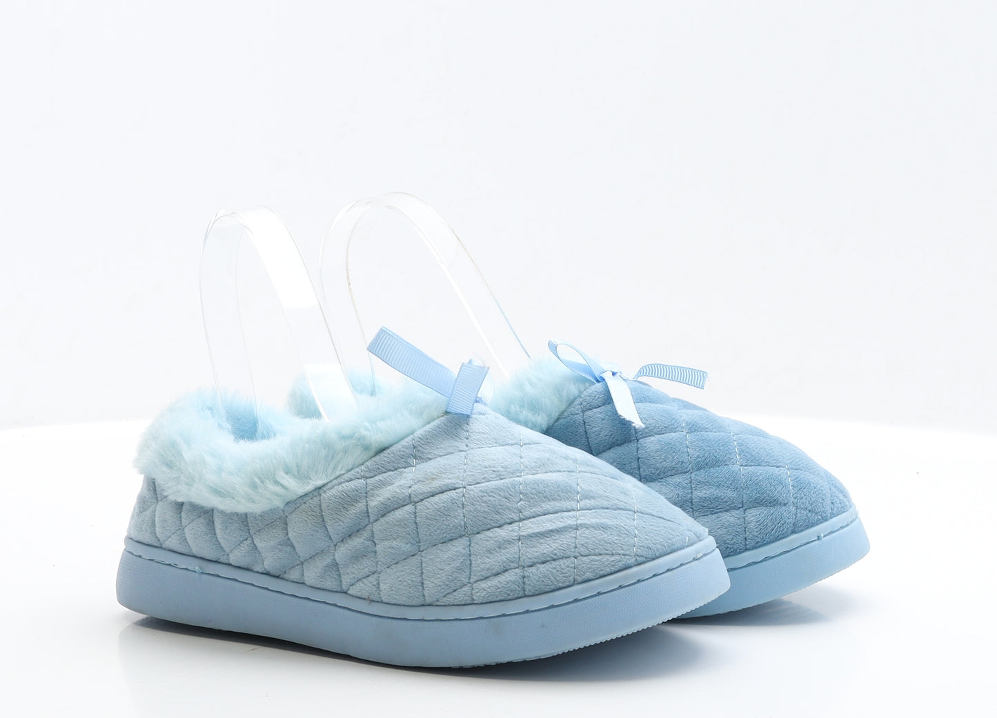 Shore shoes Womens Blue Polyester Slip On Slipper UK 38