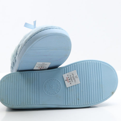Shore shoes Womens Blue Polyester Slip On Slipper UK 38