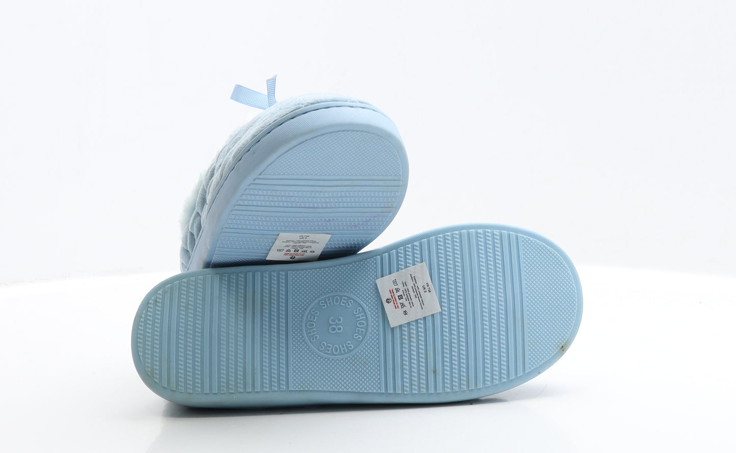 Shore shoes Womens Blue Polyester Slip On Slipper UK 38