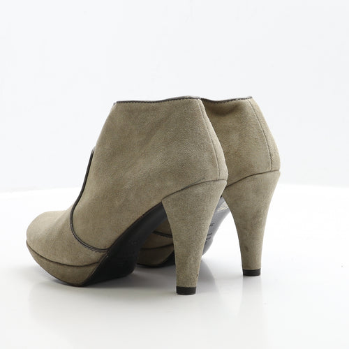 Boden Womens Beige Leather Bootie Boot UK 6 EUR 39