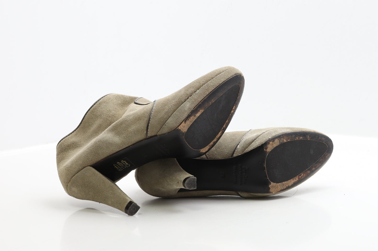 Boden Womens Beige Leather Bootie Boot UK 6 EUR 39