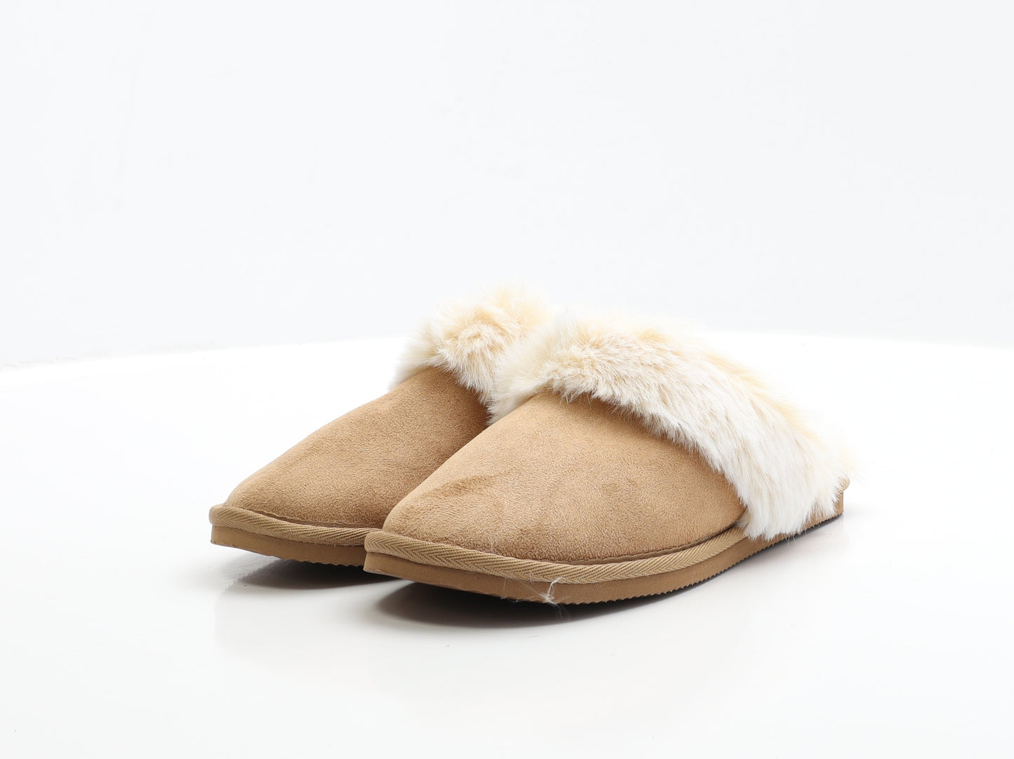NEXT Girls Brown Polyester Slip On Slipper UK 1 EUR 30