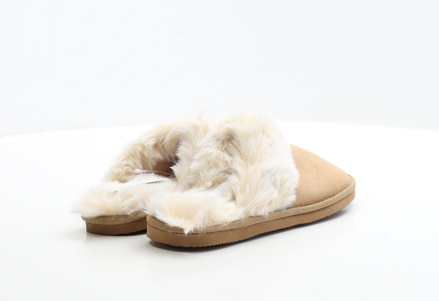 NEXT Girls Brown Polyester Slip On Slipper UK 1 EUR 30