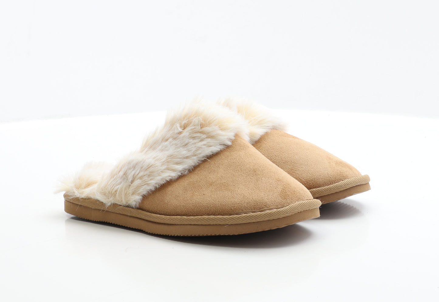 NEXT Girls Brown Polyester Slip On Slipper UK 1 EUR 30