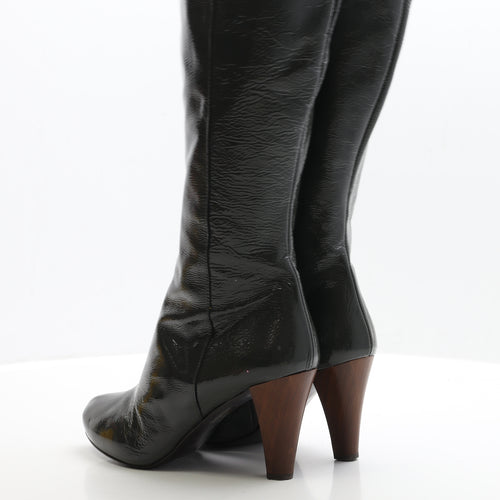 Boden Womens Grey Leather Bootie Boot UK 6 EUR 39