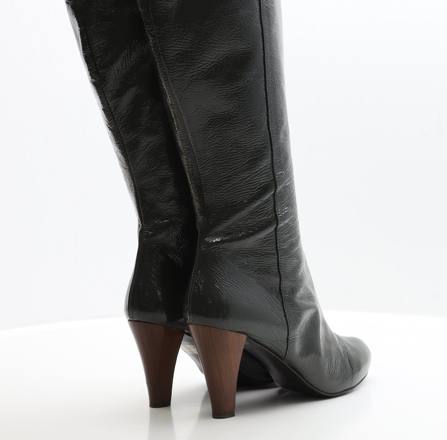 Boden Womens Grey Leather Bootie Boot UK 6 EUR 39