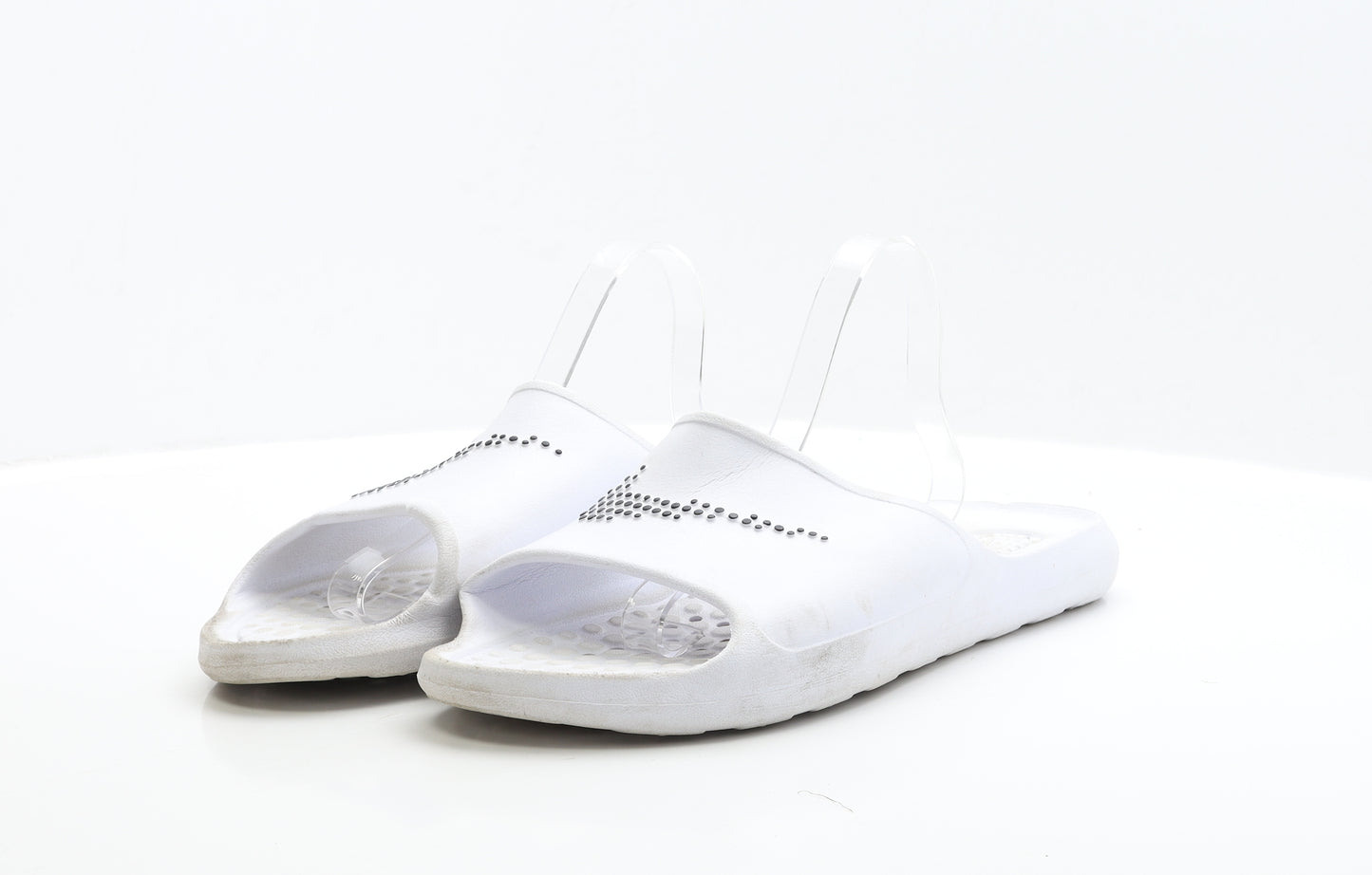 Nike Mens White Rubber Slider Sandal UK 14