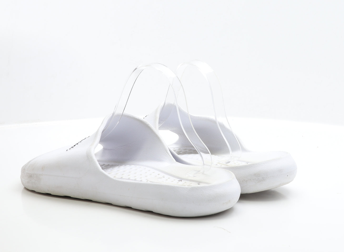 Nike Mens White Rubber Slider Sandal UK 14